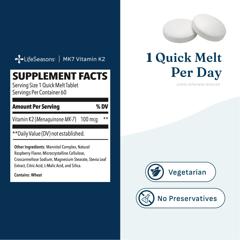 MK-7 Vitamin K2 Quick Melts