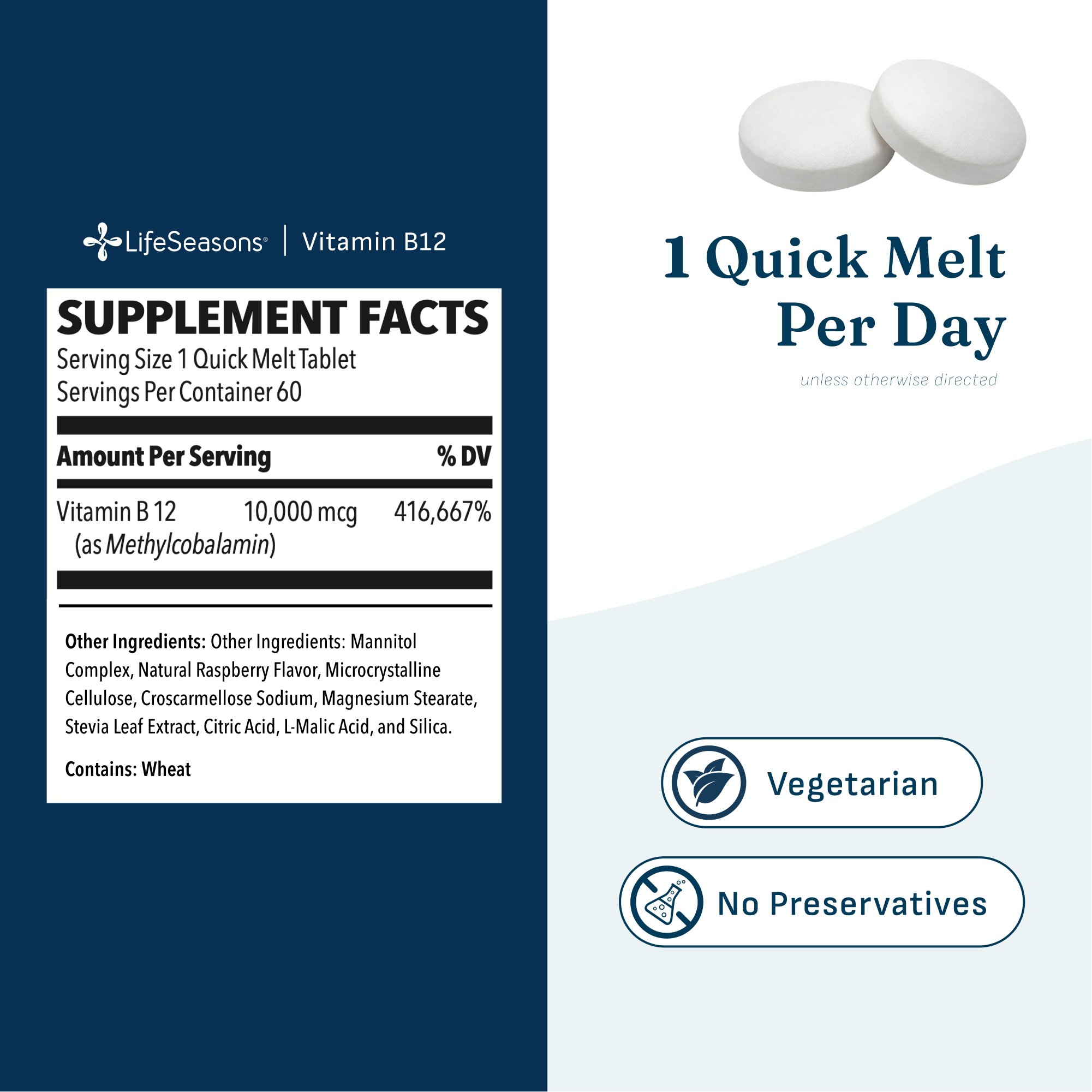 Methylcobalamin Vitamin B12 Quick Melts