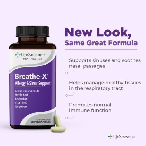BreatheX Sinus Support LifeSeasons Natural Health Supplements