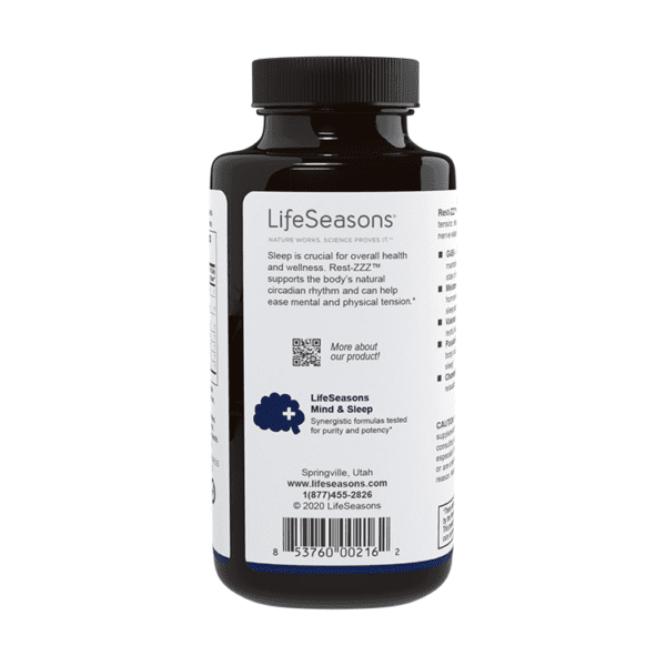 RestZZZ Sleep Support LifeSeasons Natural Health Supplements