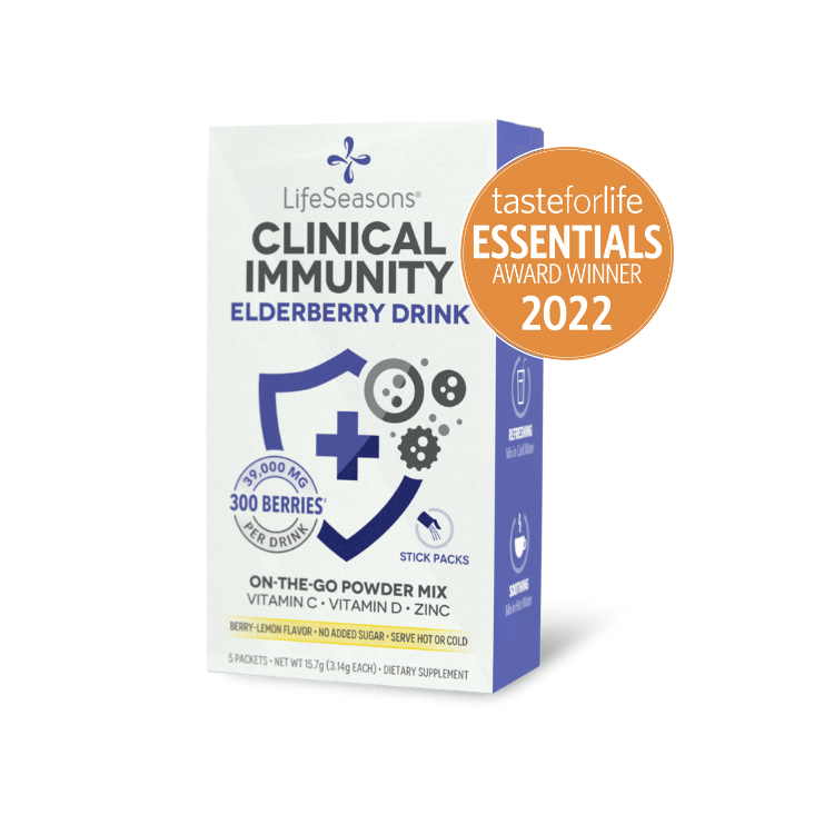 Clinical Immunity Elderberry Drink box front