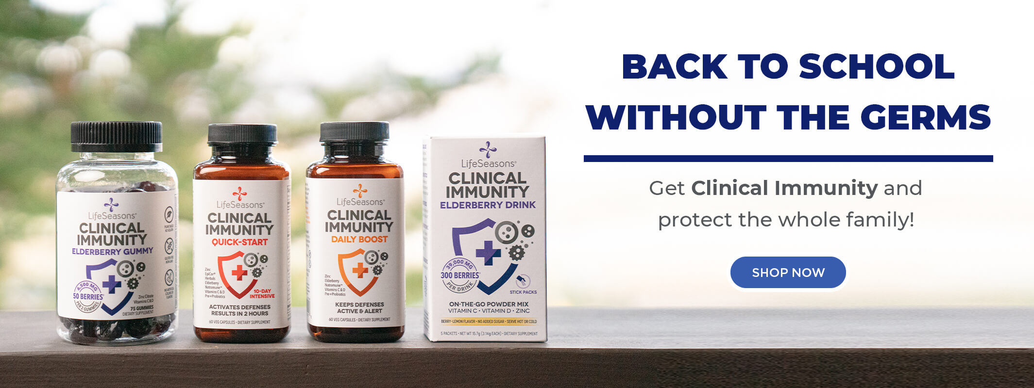 Clinical Immunity Back to School Banner