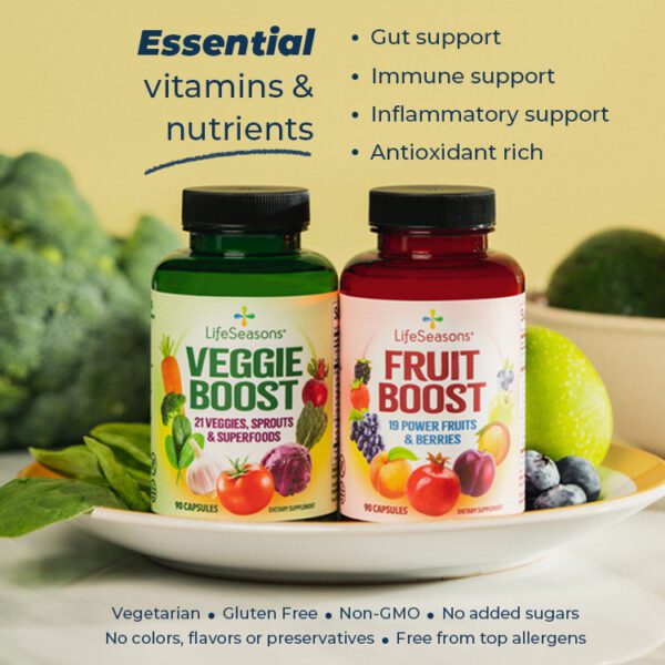 LifeSeasons | Fruit Boost & Veggie Boost Bundle for Peak Wellness ...